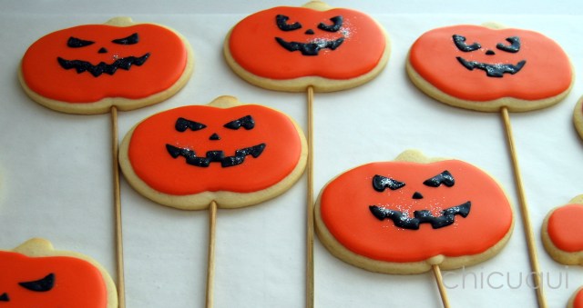 halloween galletas decoradas pumkin calabaza how to 09