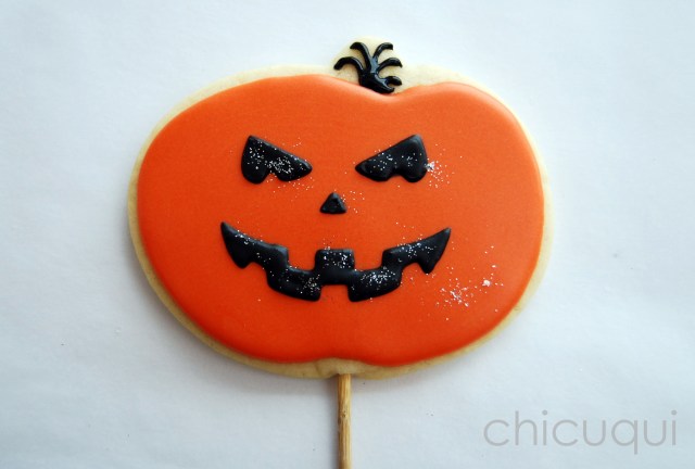 halloween galletas decoradas pumkin calabaza how to 10