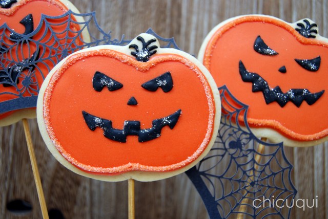 halloween galletas decoradas pumkin calabaza how to 14