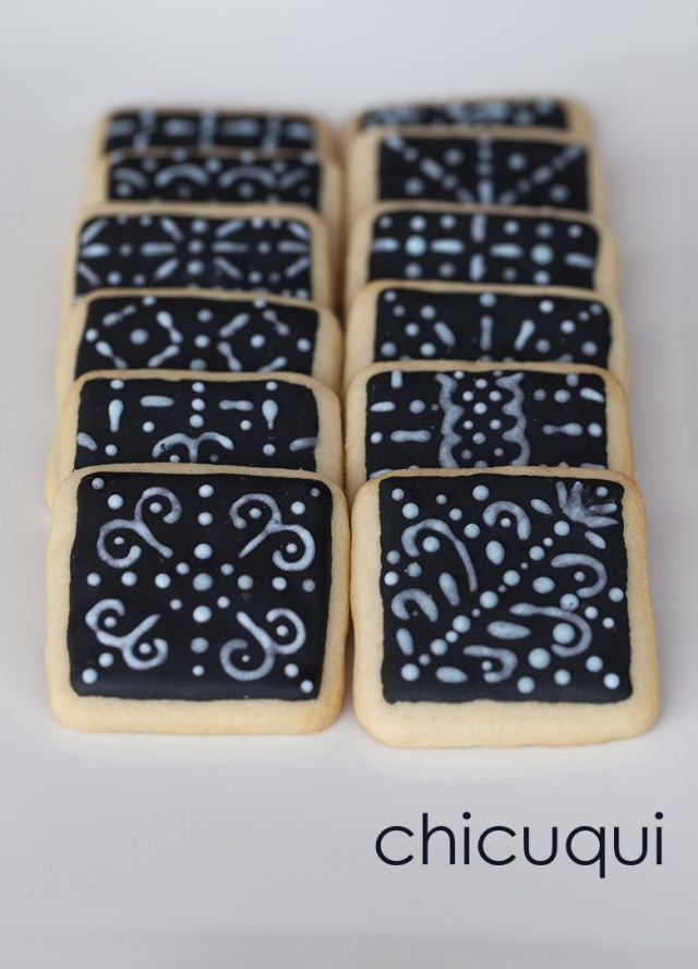 galletas decoradas encaje lace negra chicuqui 01