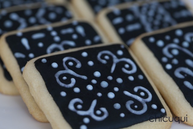 galletas decoradas encaje lace negra chicuqui 02