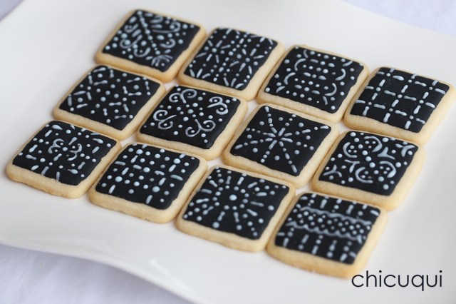 galletas decoradas encaje lace negra chicuqui 04