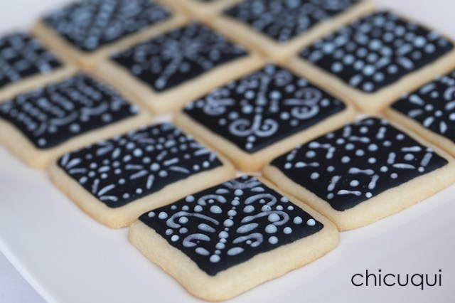 galletas decoradas encaje lace negra chicuqui 05