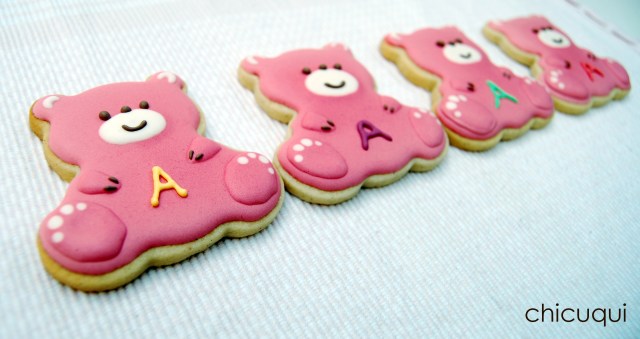Galletas decoradas bebé decorated cookies baby ositos 2