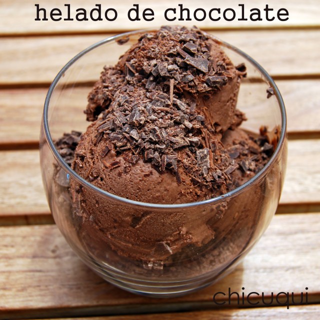 Receta de  helado de chocolate, espectacular!!!