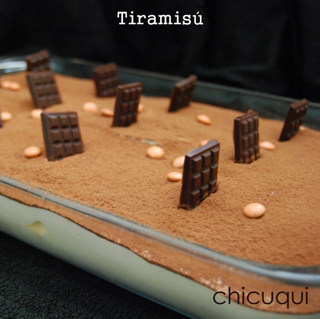 Receta de tiramisú en chicuqui.com