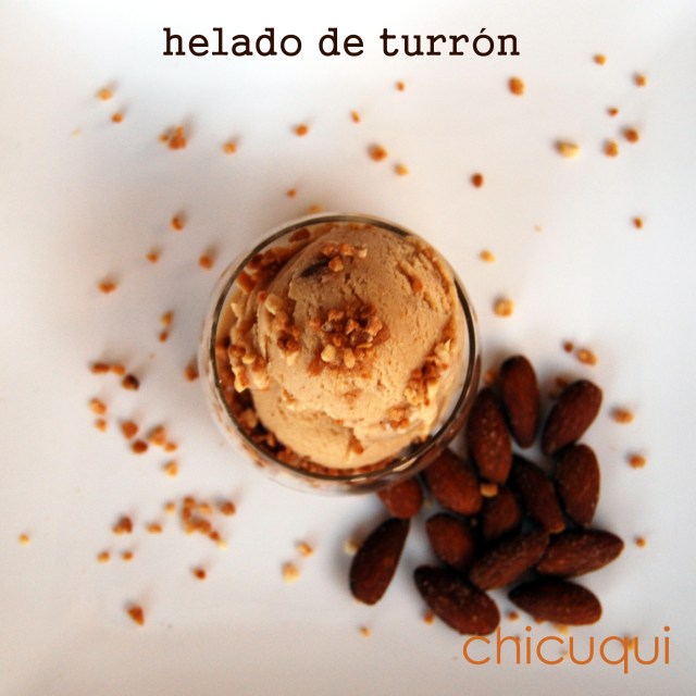 Receta de helado de turrón chicuqui.com galletas decoradas y más