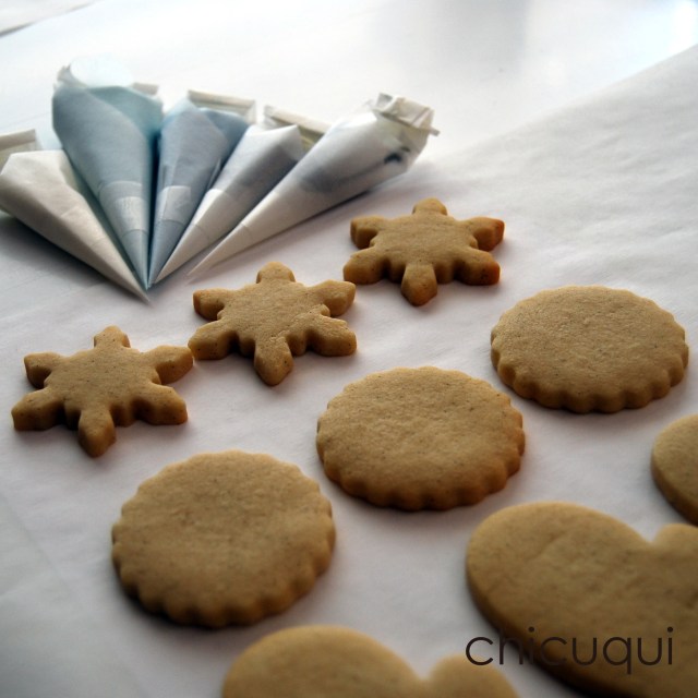 Navidad galletas decoradas muñeco de nieve tutorial chicuqui.com