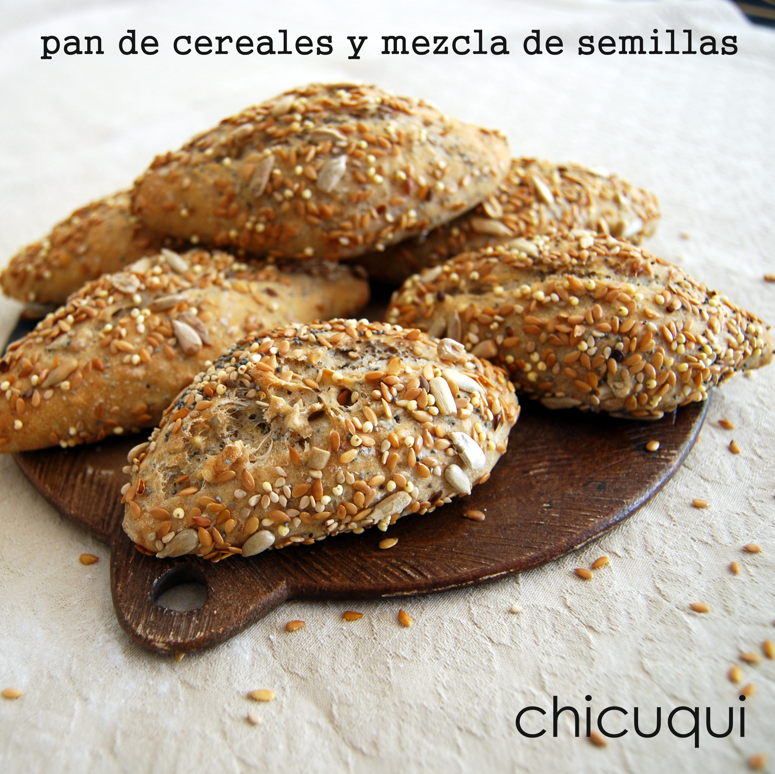Pan de cereales y mezcla de semillas la receta en chicuqui.com