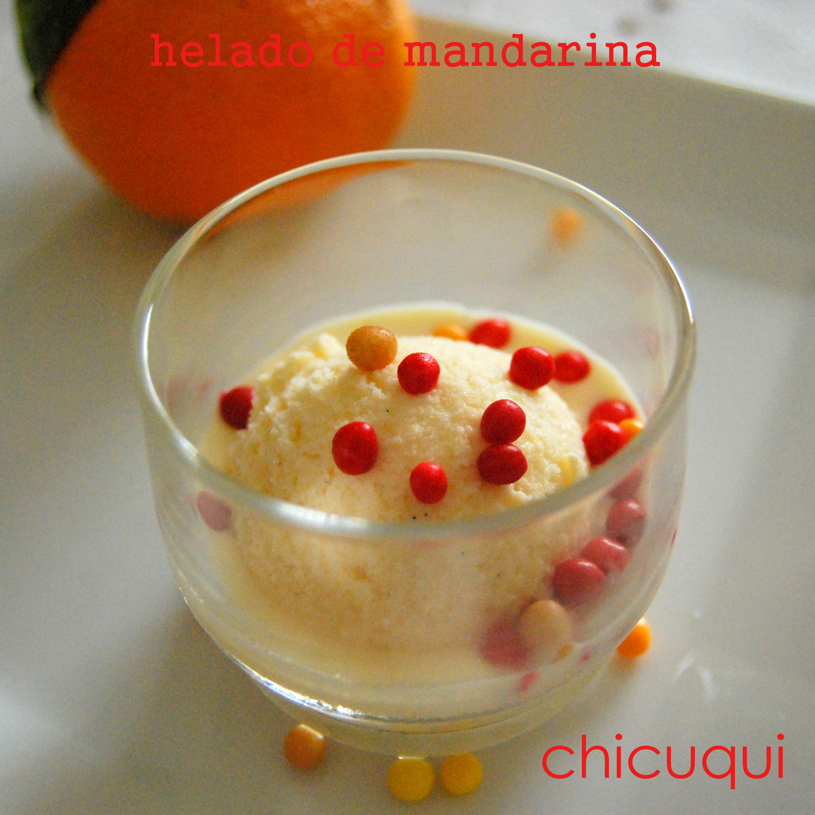 receta helado mandarina galletas decoradas chicuqui