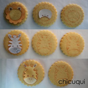 animales de la selva galletas decoradas chicuqui.com