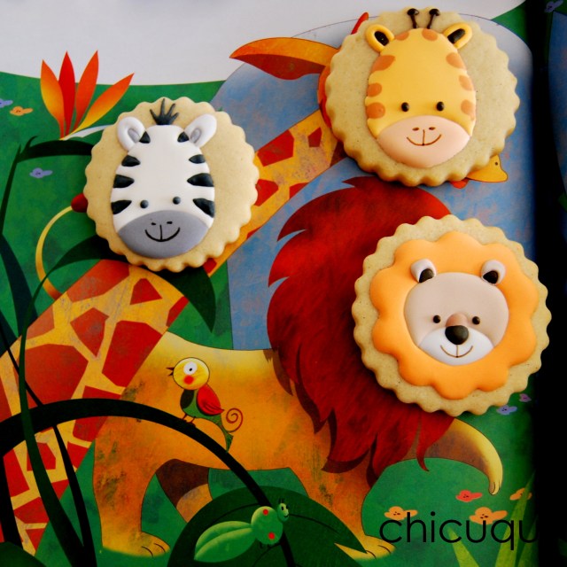 animales de la selva galletas decoradas chicuqui.com