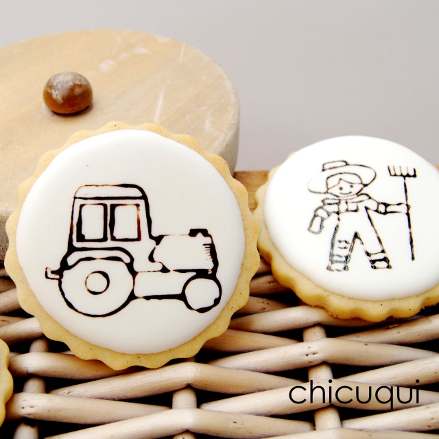 dibujos de granja con sellos galletas decoradas chicuqui.com