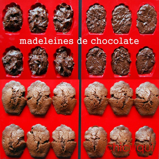 receta de madeleines de chocolate en chicuqui.com galletas decoradas