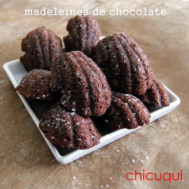 receta de madeleines de chocolate en chicuqui.com galletas decoradas
