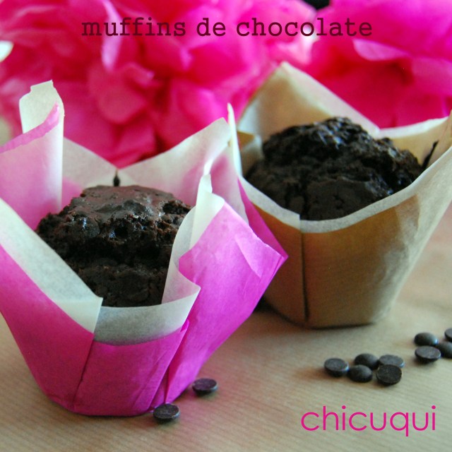 receta de muffins de chocolate en galletas decoradas chicuqui.com