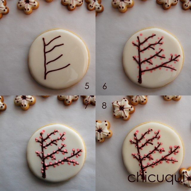 Almendros en flor primavera en galletas decoradas chicuqui.com