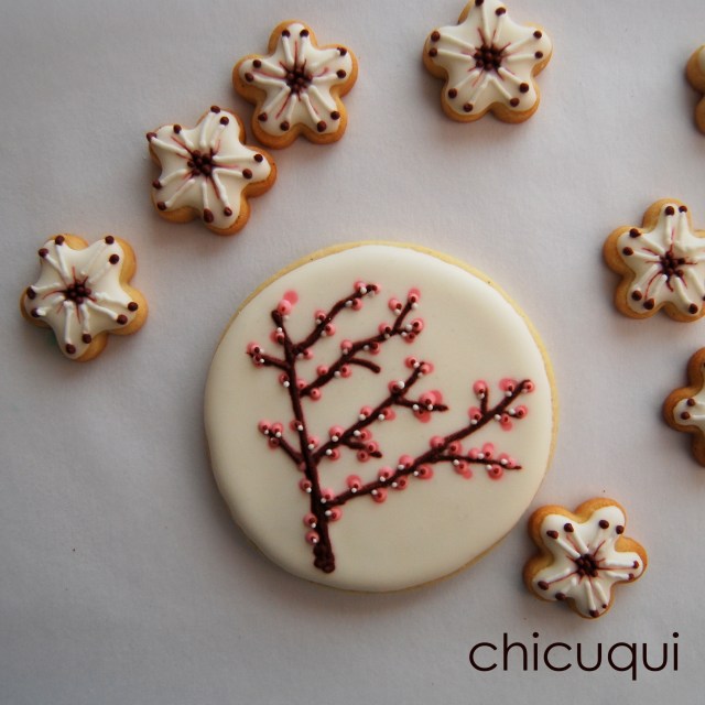 Almendros en flor primavera en galletas decoradas chicuqui.com