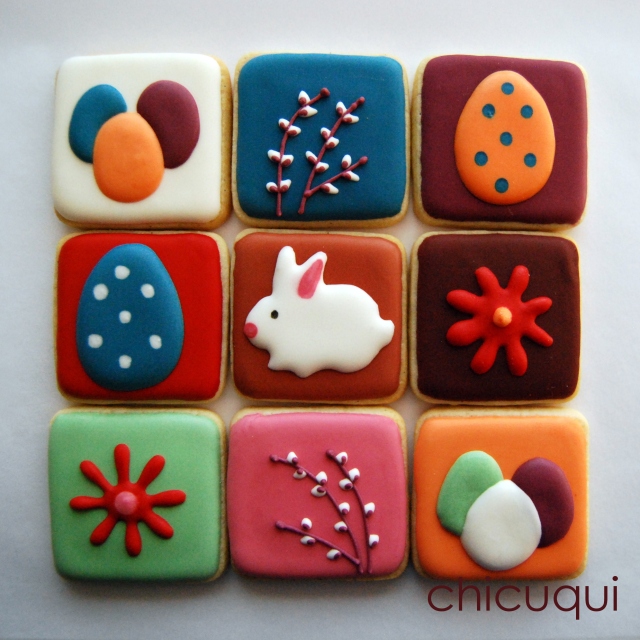 Galletas de Pascua decoradas Easter decorated cookies chicuqui.com