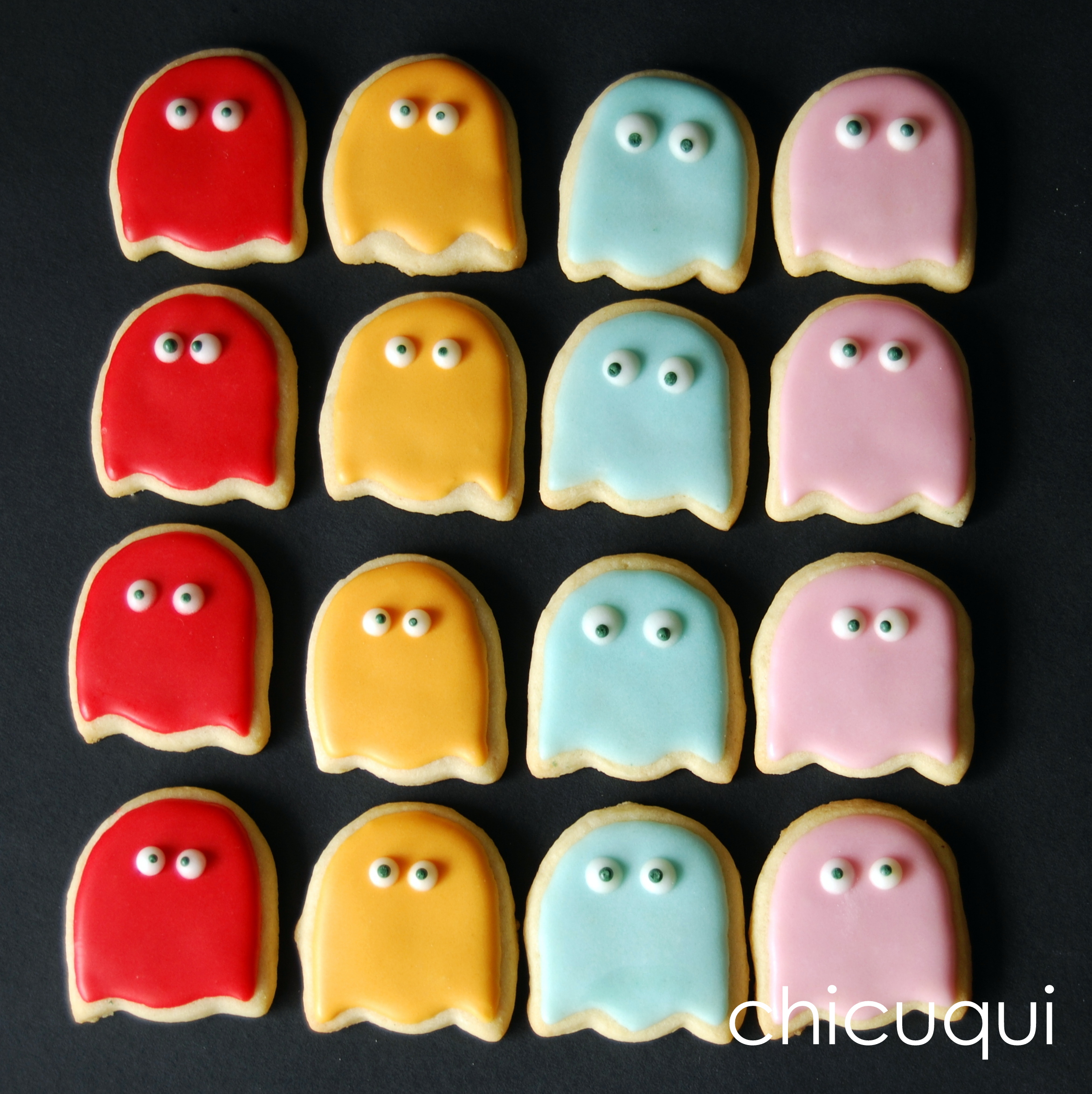 galletas decoradas comecocos decorated cookies pacman chicuqui.com
