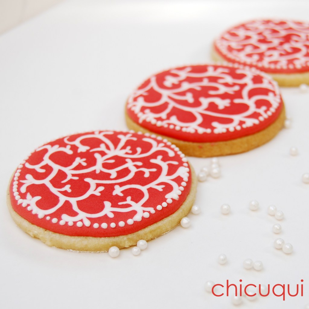 Galletas decoradas con stencils decorated cookies chicuqui.com