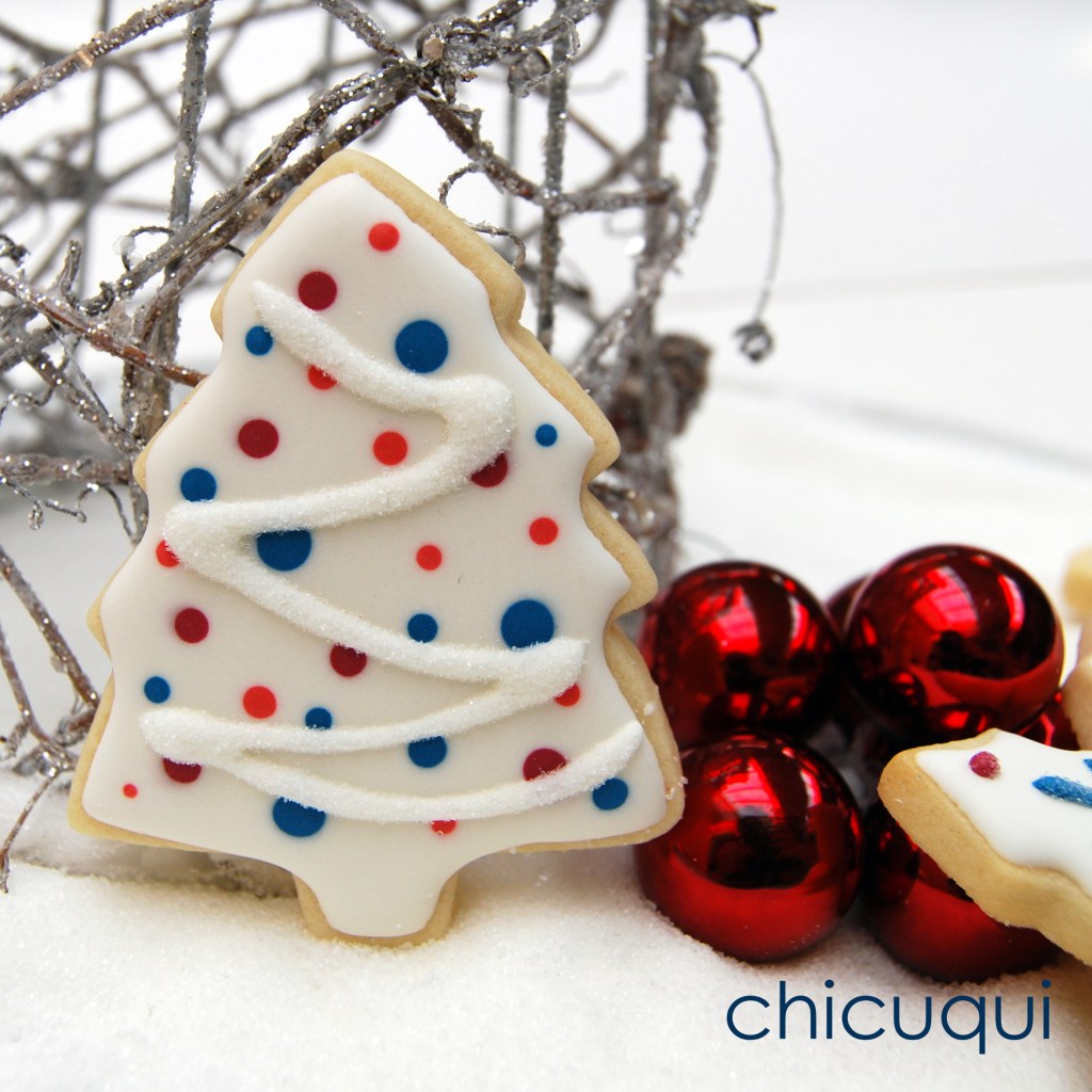 Navidad arboles azul galletas decoradas chicuqui.com