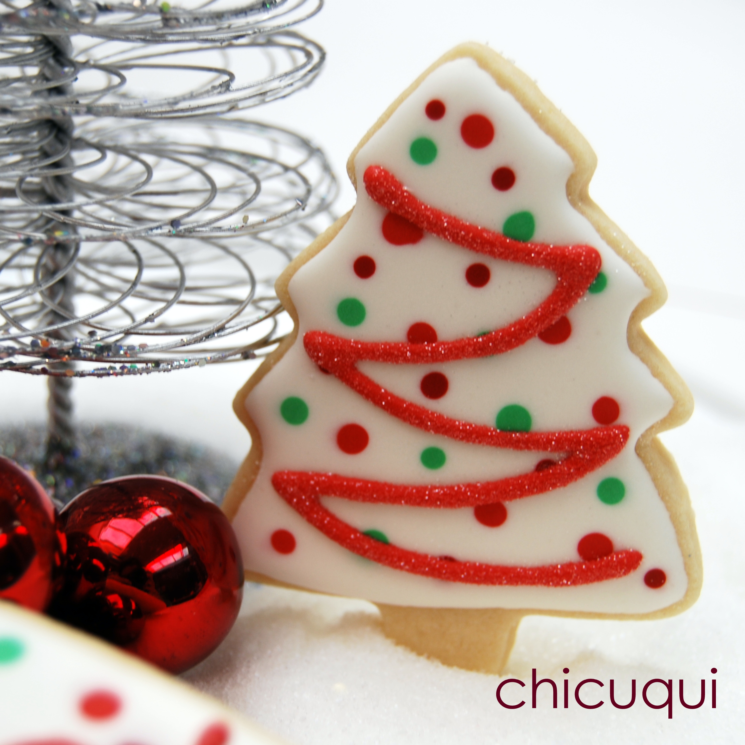 Navidad arboles rojos galletas decoradas chicuqui.com