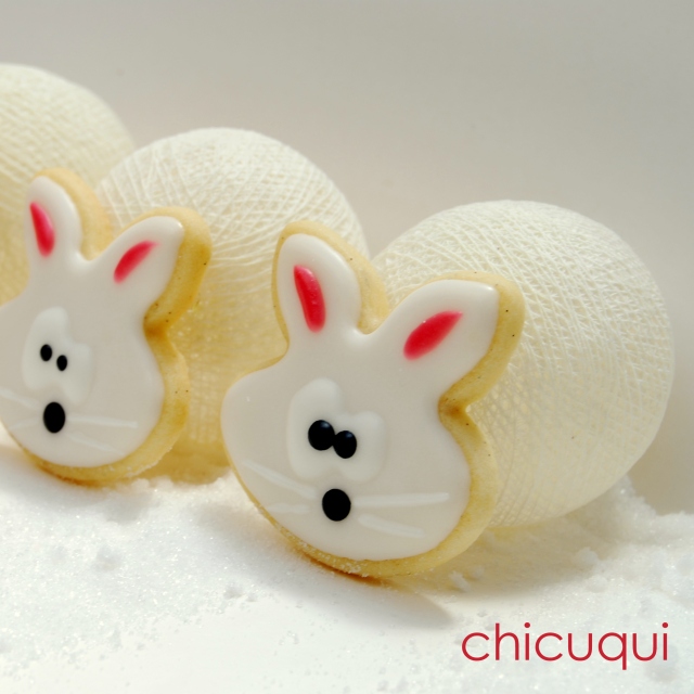 Pascua galletas decoradas conejitos Easter bunny decorated cookies chicuqui.com
