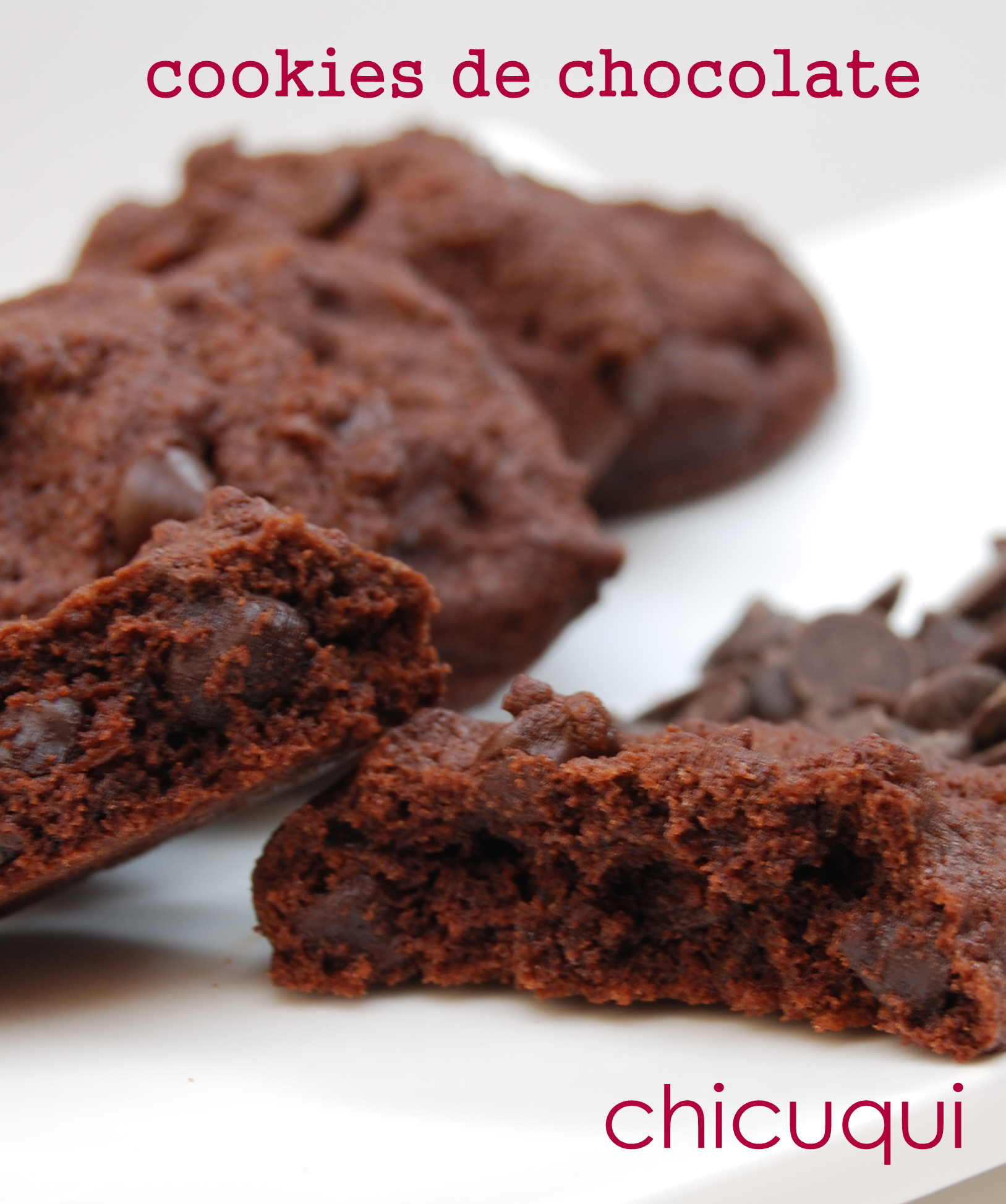 Receta cookies chocolate chicuqui.com