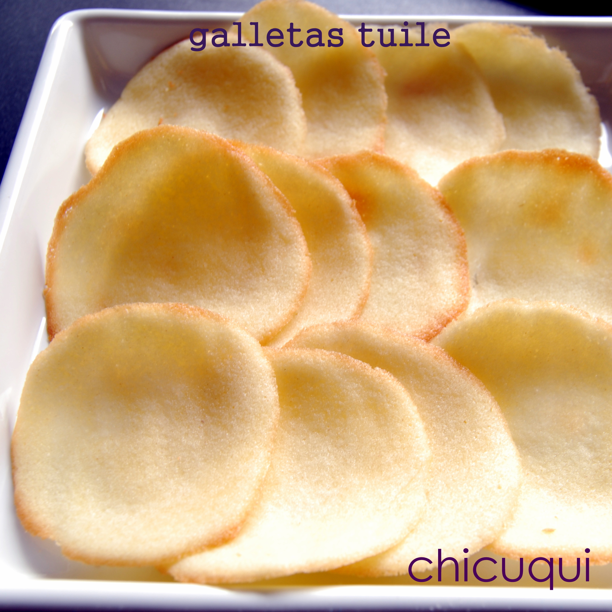 Receta galletas tuile chicuqui.com