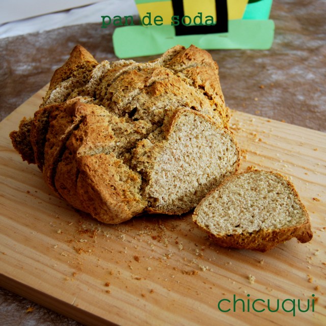 Receta pan de soda San Patricio en galletas decoradas chicuqui.com