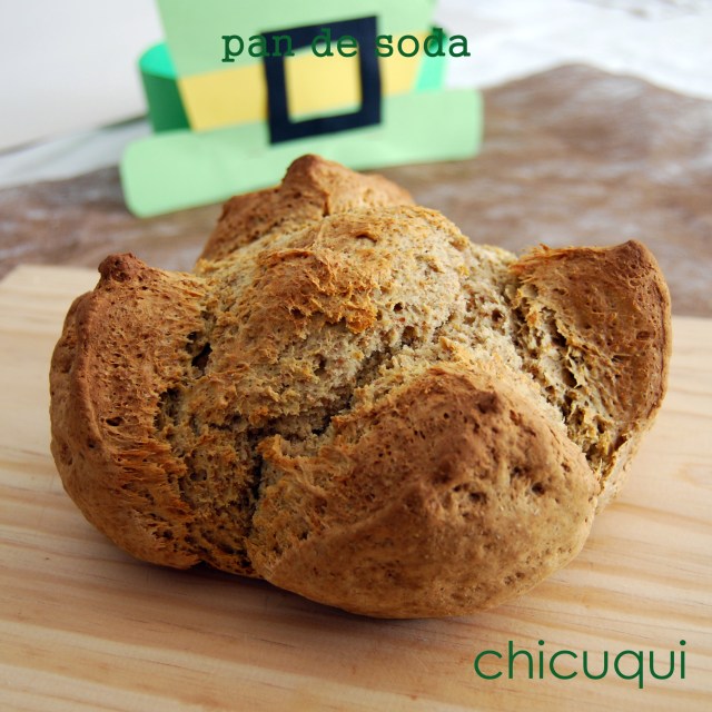 Receta pan de soda San Patricio en galletas decoradas chicuqui.com