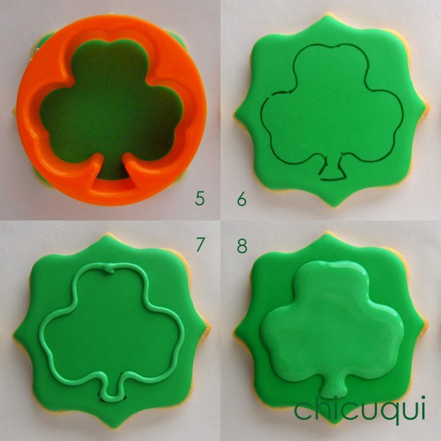 San Patricio galletas decoradas Saint Patrick decorated cookies chicuqui.com