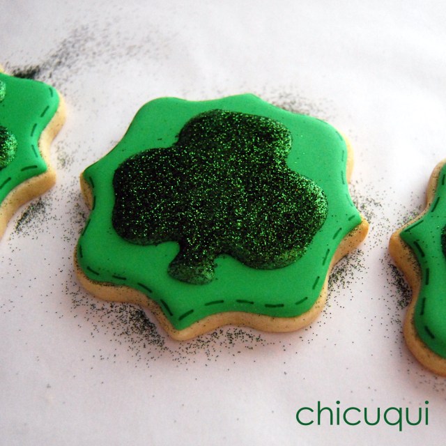 San Patricio galletas decoradas Saint Patrick decorated cookies chicuqui.com