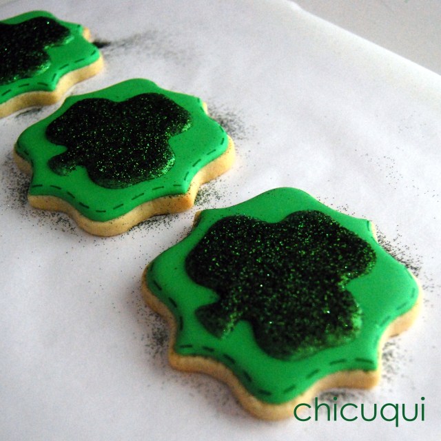 San Patricio galletas decoradas Saint Patrick decorated cookies chicuqui.com