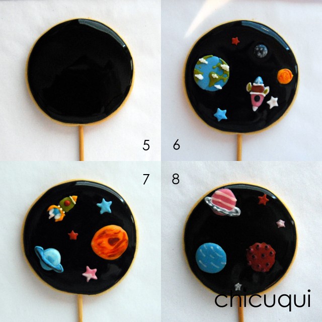 el espacio en galletas decoradas chicuqui.com