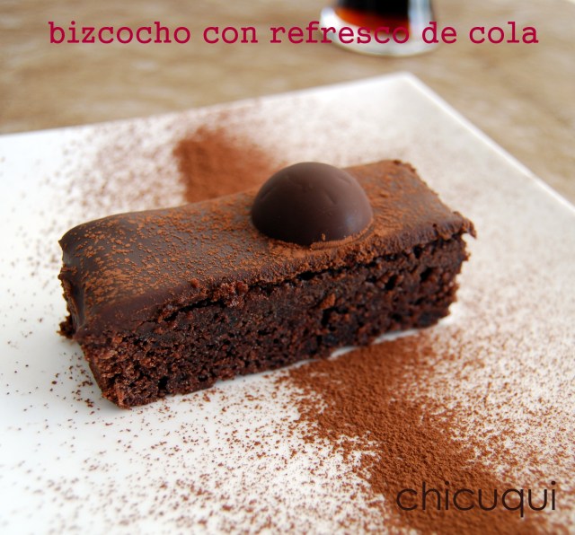 Receta de bizcocho con refresco de cola en galletas decoradas chicuqui.com