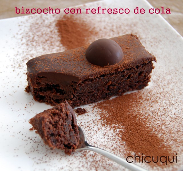 Receta de bizcocho con refresco de cola en galletas decoradas chicuqui.com