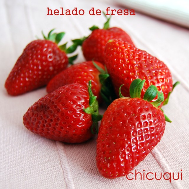 Receta de helado de fresa en galletas decoradas chicuqui.com