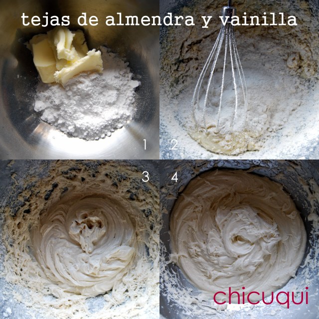 receta de tejas de almendra y vainilla en galletas decoradas chicuqui.com 