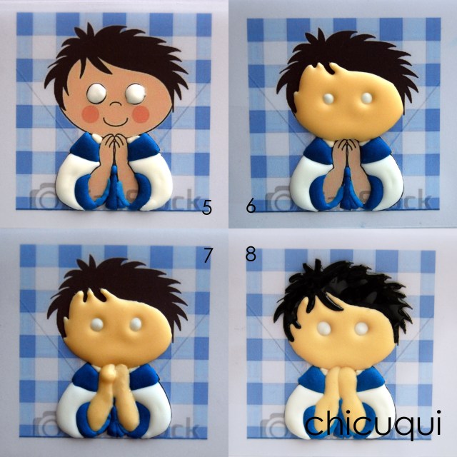 Comunión galletas decoradas niño chicuqui.com