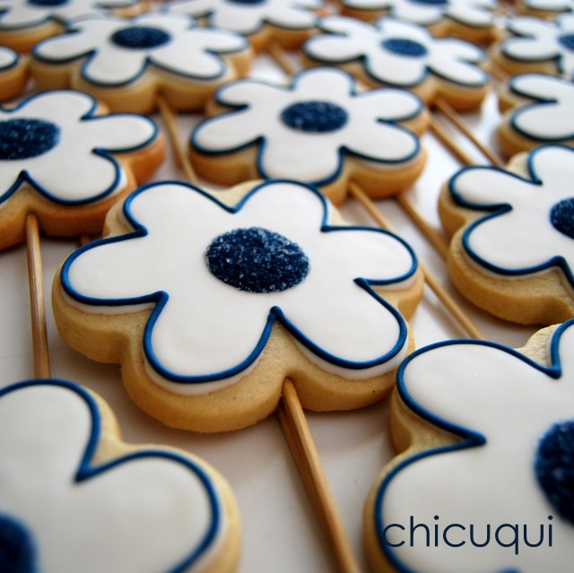 Comunión niño flores galletas decoradas chicuqui.com