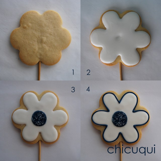 Comunión niño flores galletas decoradas chicuqui.com
