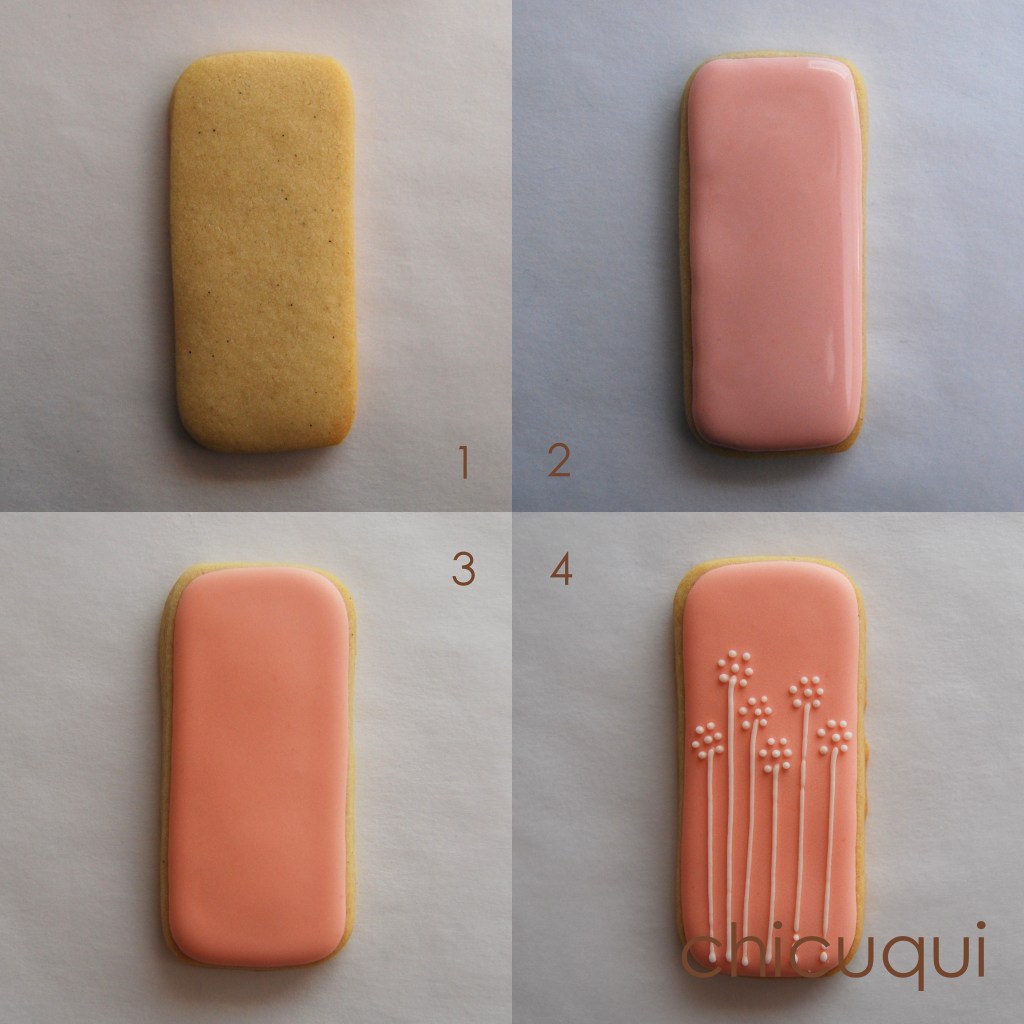 Flores primavera rosas en galletas decoradas chicuqui.com