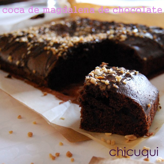 receta de coca de magdalena de chocolate en galletas decoradas chicuqui.com